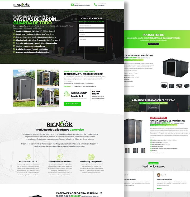 landing page publicidad online